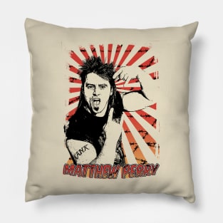 Matthew Perry 80s Retro Vintage Aesthetic Pillow