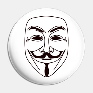 Guy Fawkes Mask Pin