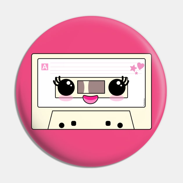 Cute cassette Pin by Pendientera