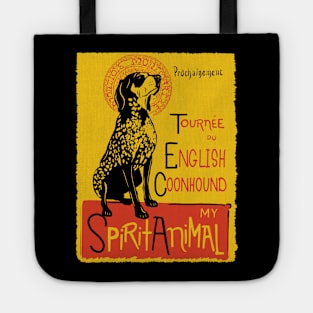 Funny American English Coonhound Cute Dog Chat Noir Mashup Art Tote