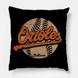 orioles ball Pillow