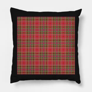 Suzy Hager Christmas Plaid w Reds, Greens, Brown Plaid Pillow