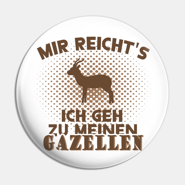 Wildtierliebhaber Gazelle Geschenk Fan Druck Pin by FindYourFavouriteDesign