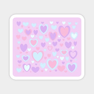 Unicorn Hearts Magnet