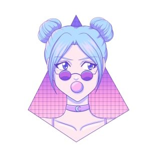 Bubblegum Pastel Anime Girl T-Shirt