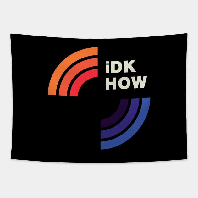 iDKHOW 1981 [DARK] Tapestry by Iguana Tees