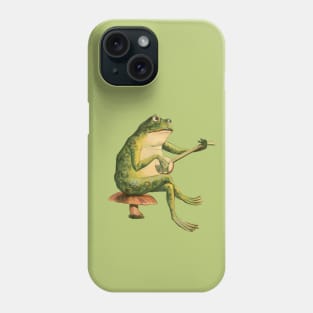 Cottagecore, Goblincore, and Fairycore Frogs, Toads, and Mushrooms Phone Case