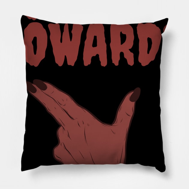 Cops are cowards Pillow by glumwitch