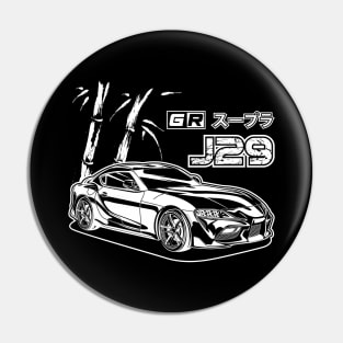 GR Supra - White Print Pin