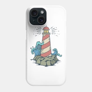 Cute Lighthouse Cartoon Kids Tshirt Phone Case