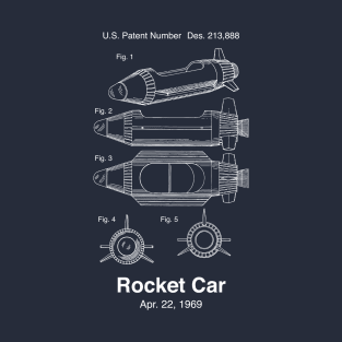 Rocket Car Patent Shirt T-Shirt