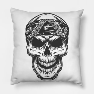 Cholo skull Pillow