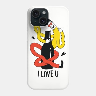 Vintage cartoon Beer Tee Phone Case