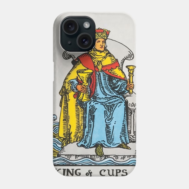 King of cups tarot card Phone Case by Nate's World of Tees