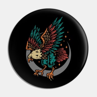 eagle hand drawn vintage Pin