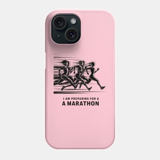 Marathon Prep: Runners in Motion Phone Case