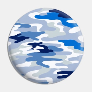 Marine Blue Camouflage Pin