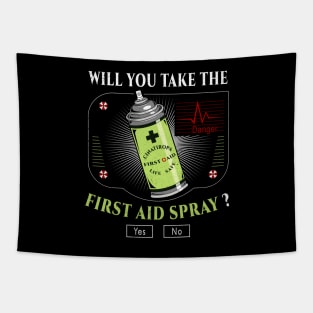 First Aid Spray Tapestry