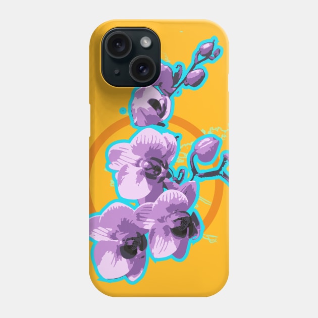 Orchid - Flower explosion Phone Case by callingtomorrow