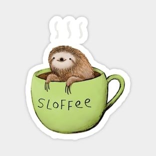 Cute coffee sloth Magnet