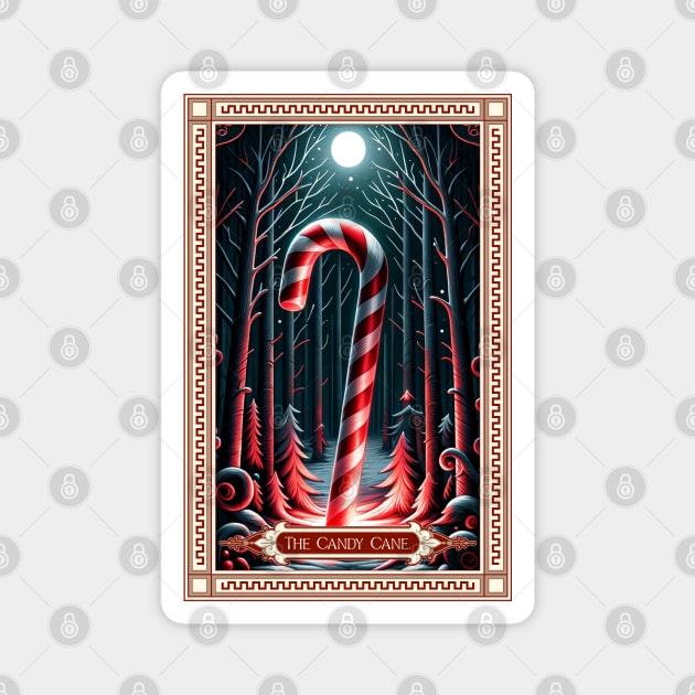 The Candy Cane Tarot Card Magnet by HolidayBug