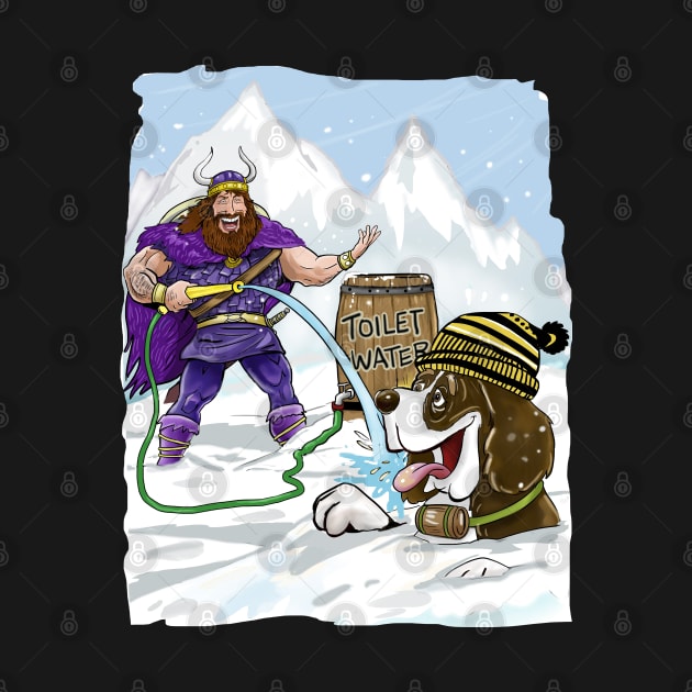 Minnesota Vikings Fans - Kings of the North vs Saintly Slurpers by JustOnceVikingShop