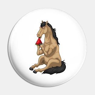 Horse Watermelon Fruit Pin