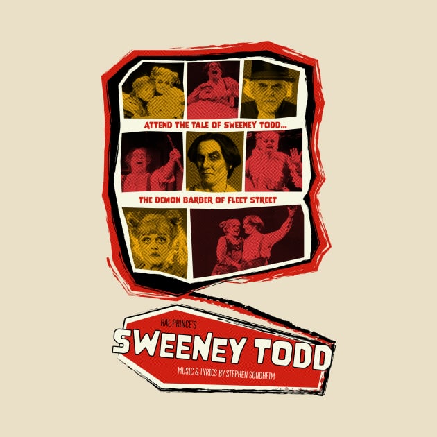 Sweeney Todd Vintage Horror Poster by FrozenCharlotte