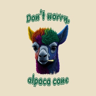 Rainbow Alpaca Cone T-Shirt