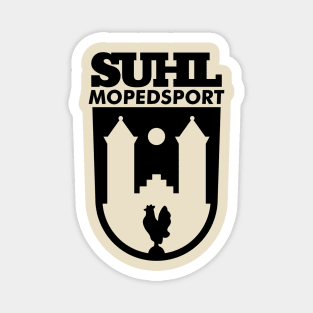 Suhl Mopedsport Hahn Logo (black) Magnet