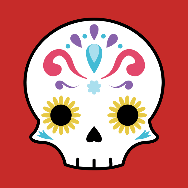 Sugar skull flower by Laura_Nagel