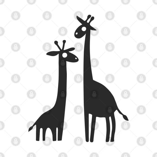 Two Giraffes by Frenzy Fox