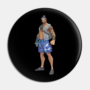 Overwatch Hanzo Wave Skin Pin