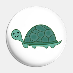 Cute Smiling Tortoise Turtle Pin