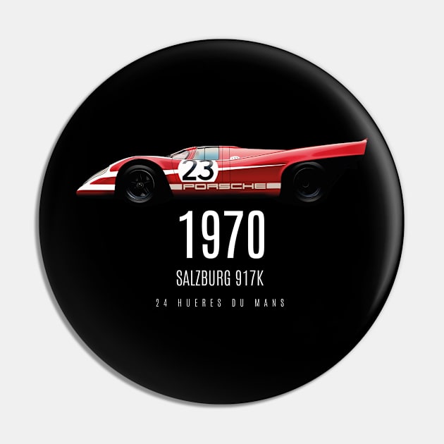 'Salzburg' 917k 1970 Le Mans Winner Pin by funkymonkeytees