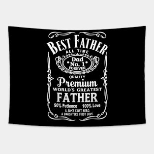 Best Father All Time Premium World's Greatest Father Tapestry