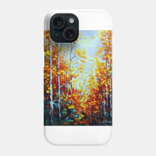 Autumn breath of birches Phone Case