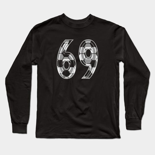 Number 69 Football Baseball Soccer Jersey Uniform T Shirt T-Shirt