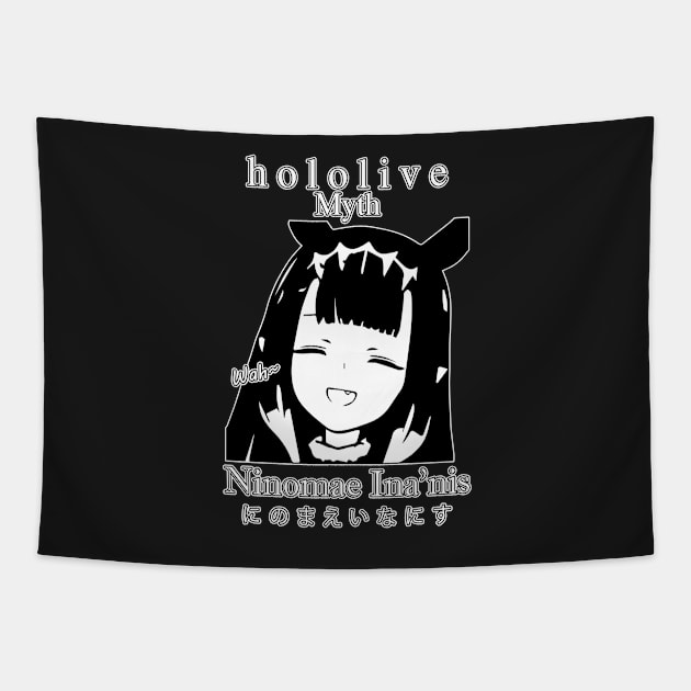 Ninomae Ina'nis Hololive English HoloMyth Tapestry by TonaPlancarte