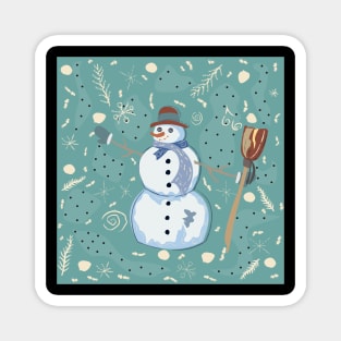 Snowman Magnet