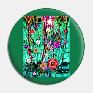 Garden Flowers Pin