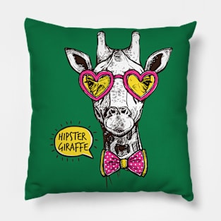 HIPSTER GIRAFFE Pillow