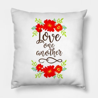 Love One Another - Bible Verse John 13:34 Pillow