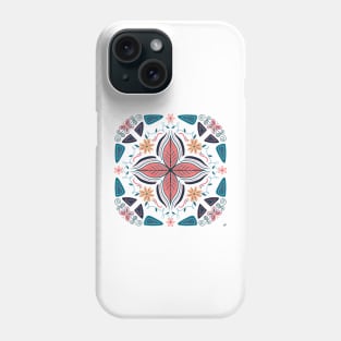 Flower Butterfly Vine Mandala - Transparent Phone Case