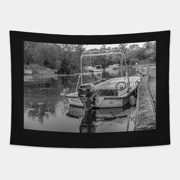 Leisure boat on the River Ant, Barton Turf Tapestry by yackers1