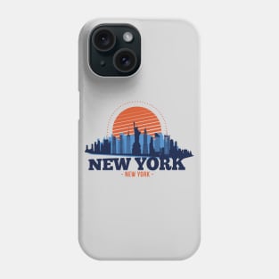 Retro New York City Skyline Phone Case