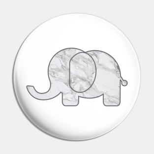 Marble Elephant Pin