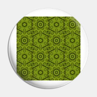 Green wool pattern Pin