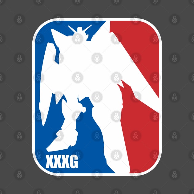 gundam wing nba logo baskelball by Gundam Artwork