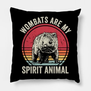 Wombat Is My Spirit Animal Pillow
